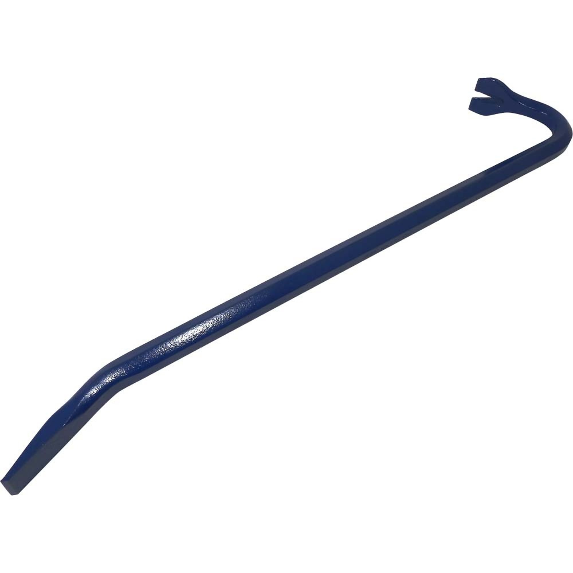 Gray Tools Goose Neck Wrecking Bar, 3/4" Shank X 24" Long, Royal Blue Paint Finish